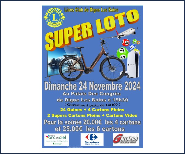 Digne les Bains. Super Loto