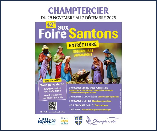 Champtercier. 42ème Foire aux Santons