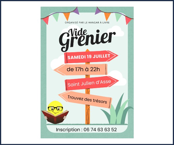 Saint Julien d'Asse. Vide greniers en Nocturne