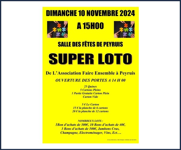 Peyruis. Super Loto