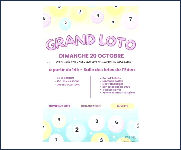 Oraison. Loto Africafrance