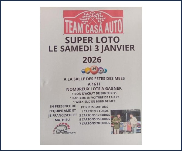Les Mées. Loto Casa Team Auto