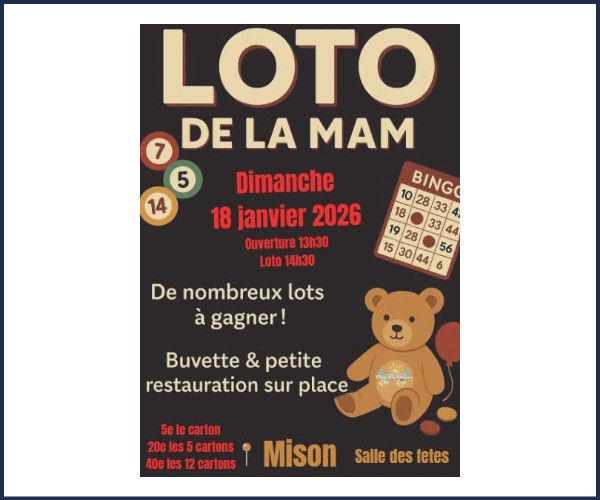 Mison. Loto MAM Lou Nistouns