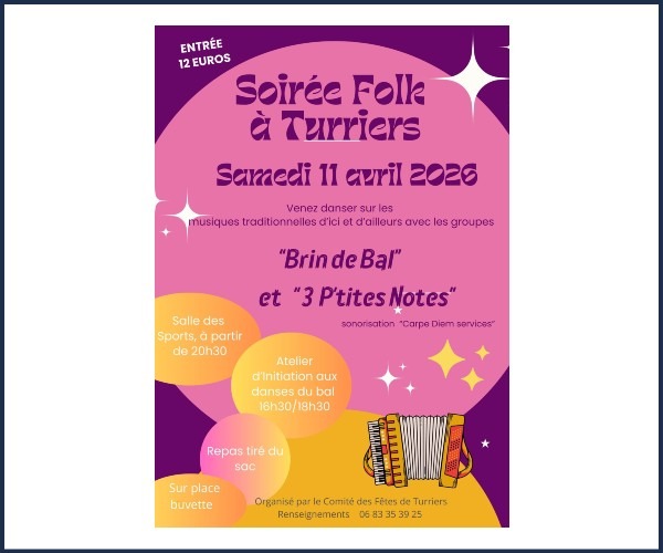 Grande Soirée Folk à Turriers