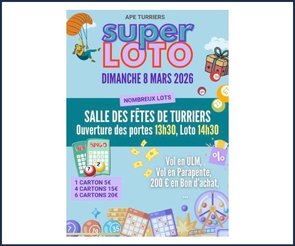 Loto l'APE de l'École de Turriers