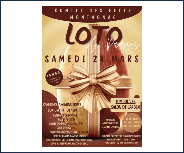 Loto de Pâques à Montagnac Montpezat