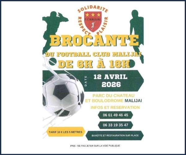 Brocante du football club Malijai