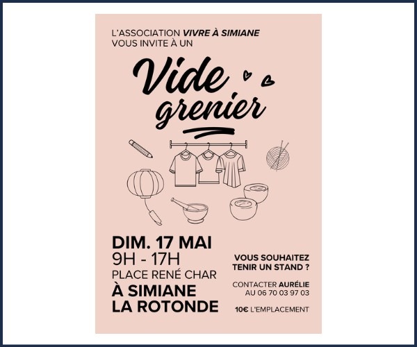 Vide greniers à Simiane la Rotonde