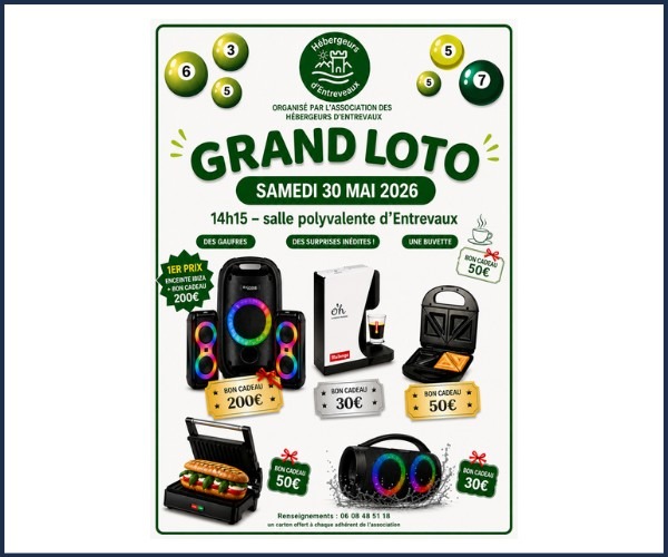 Grand loto à Entrevaux