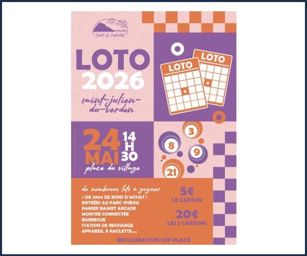 Loto à Saint Julien du Verdon