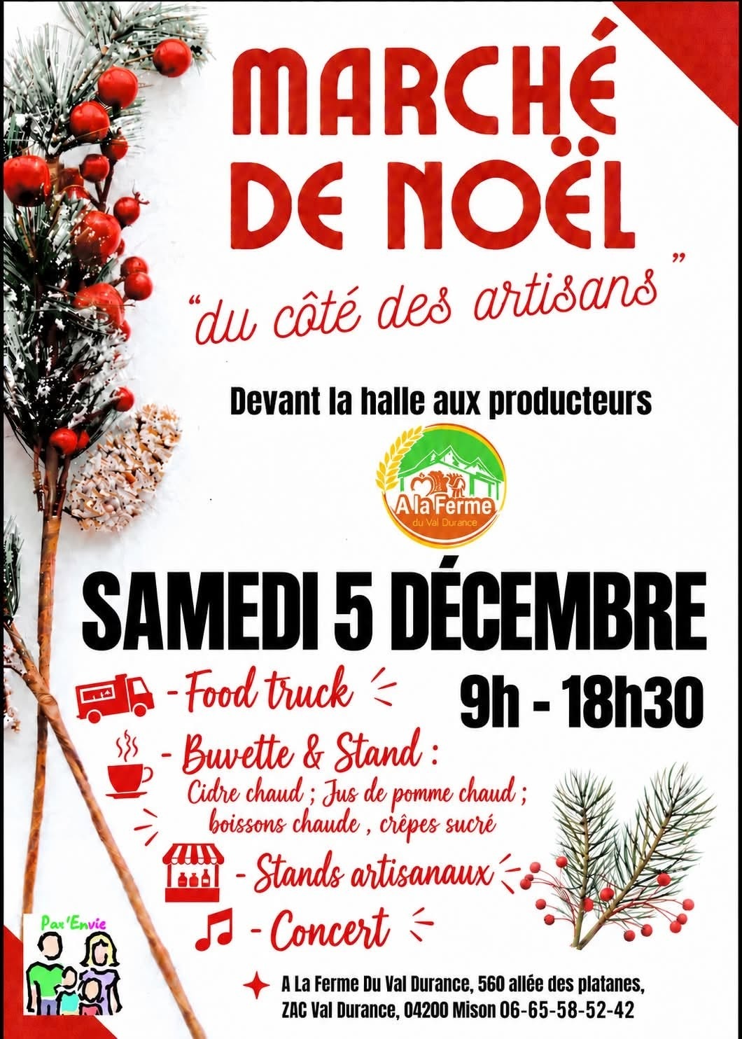 Marché de Noël de l'APE 2026 à Mison